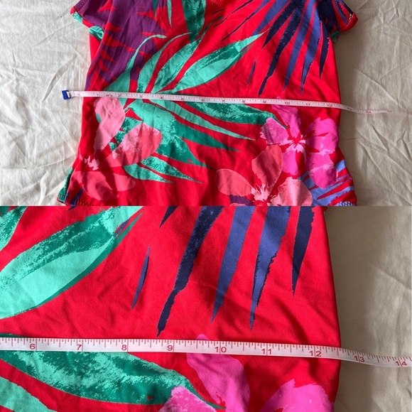 NWOT Jessica Simpson Tropical Print Ruffle Strap One-Piece Swimsuit S - Picture 12 of 15